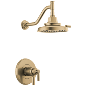 Brizo Invari®: Tempassure® Thermostatic Shower Only Trim In Luxe Gold